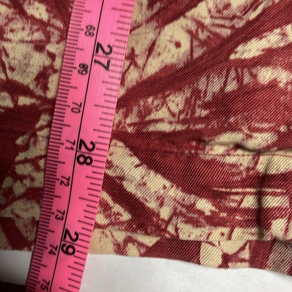 Vintage polo Ralph Lauren 90s red leaf print Hawaiian camp shirt Men’s L - Picture 9 of 10